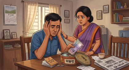 
মধ্যবিত্তের সংসারে টান, সঞ্চয় ভাঙছে বাঁচতে