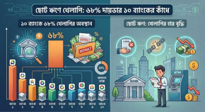 ছোট ঋণে খেলাপির ৬৮ শতাংশ ১০ ব্যাংকে
