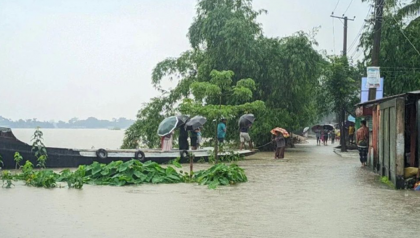 উত্তর-পূর্বাঞ্চলে বন্যার শঙ্কা, বিপৎসীমার ওপরে সাত নদীর পানি
