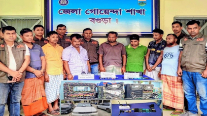 বগুড়ায় ভুয়া পুলিশ ও সাংবাদিক পরিচয়ে ছিনতাই, চক্রের ৭ সদস্য গ্রেফতার