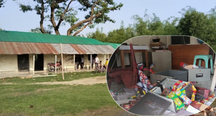কালাইয়ে রেজিস্ট্রেশনকে কেন্দ্র করে বিদ্যালয়ে ভাঙচুর