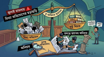 জুলাই মামলায় মিথ্যা অভিযোগের ছড়াছড়ি, তদন্তে বেরিয়ে আসছে ভয়াবহ অনিয়ম