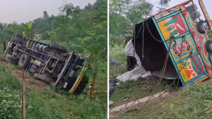 ঢাকা-টাঙ্গাইল মহাসড়কে ট্রাক উল্টে নিহত ১৫