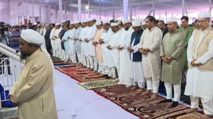 জাতীয় ঈদগাহে ঈদুল আজহার প্রধান জামাত অনুষ্ঠিত