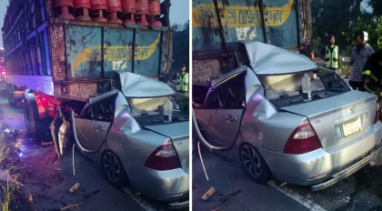 এক্সপ্রেসওয়েতে, ট্রাকে, ধাক্কা, নিহত ৫