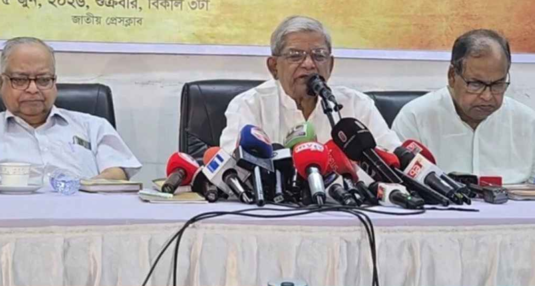 দেশে নৈরাজ্য সৃষ্টি করতে একটি সুপরিকল্পিত চক্রান্ত চলছে: মির্জা ফখরুল