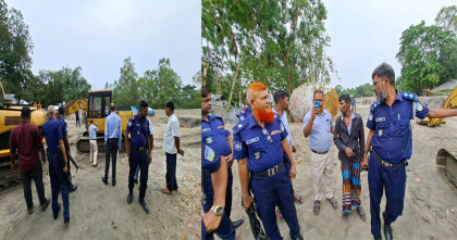 বাংলা এডিশন নিউজের প্রতিবেদন প্রকাশের পর বালু মহলে জেলা প্রশাসনের অভিযান