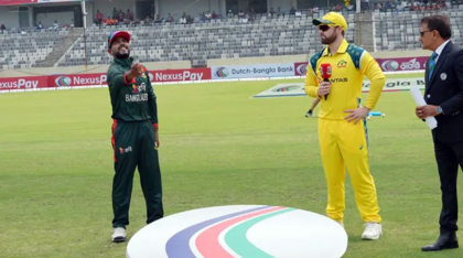 টসে জিতে বাংলাদেশকে ফিল্ডিংয়ে পাঠাল অস্ট্রেলিয়া

