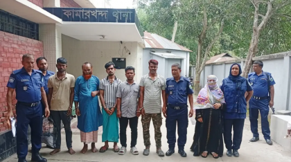 সিরাজগঞ্জে আন্তঃজেলা ডাকাত চক্রের পাঁচ সদস্য গ্রেপ্তার