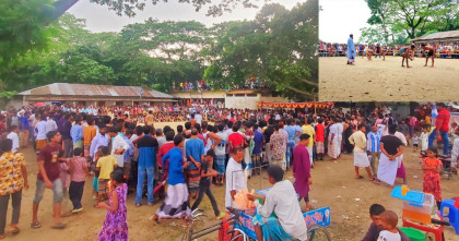 নেত্রকোণায় ঐতিহ্যবাহী কুস্তি প্রতিযোগিতা অনুষ্ঠিত 