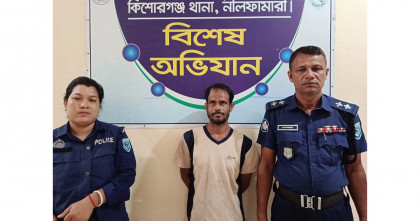 নীলফামারীতে গর্ভধারিণী মাকে হত্যা মামলায় ছেলে গ্রেপ্তার