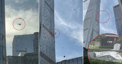 চীনে ১০৯ তলা ভবনে বিমান বিধ্বস্ত; আতঙ্কে স্থানীয়রা 