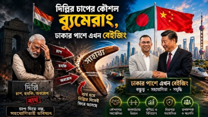 দিল্লির চাপের কৌশল ব্যুমেরাং, ঢাকার পাশে এখন বেইজিং