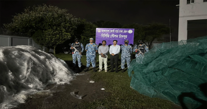 চাঁদপুরে গোডাউন থেকে ৫ কোটি টাকার কারেন্টজাল জব্দ