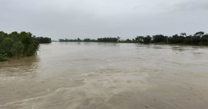 খোয়াই নদীর পানি বিপদসীমার ২২০ সেন্টিমিটার ওপরে, বন্যার ঝুঁকিতে হবিগঞ্জ