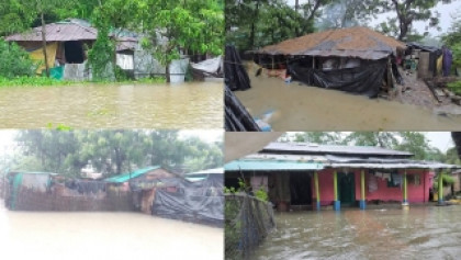 বাঁশখালীতে বন্যার ভয়াবহতা বাড়ছেই, লাখো মানুষ পানিবন্দি