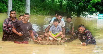 বন্যাদুর্গত ১১ জেলায় উদ্ধার-ত্রাণ সহায়তায় কাজ করবে বিজিবি 