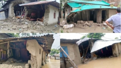 টানা ছয় দিনের বন্যার ক্ষত কাটেনি, ফের ভারী বৃষ্টিতে নতুন শঙ্কায় বাঁশখালী