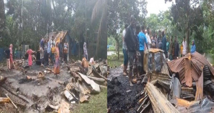 পটুয়াখালীতে বড় ভাইয়ের বিরুদ্ধে ছোট ভাইয়ের ঘর পুড়িয়ে দেয়ার অভিযোগ