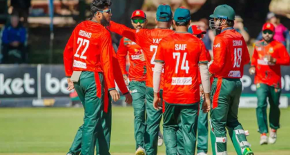 জিম্বাবুয়েকে হারিয়ে সিরিজে সমতায় বাংলাদেশ