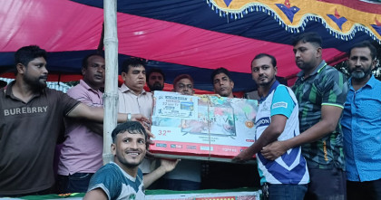 কালুখালীতে ১৬ দলীয় ফুটবল টুর্নামেন্ট ২০২৬ এর ফাইনাল খেলা অনুষ্ঠিত