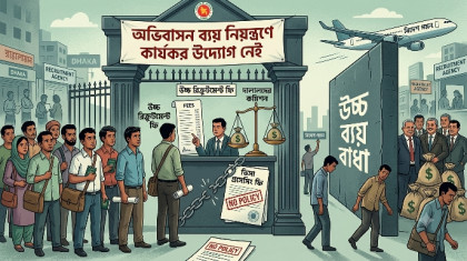 অভিবাসন ব্যয় নিয়ন্ত্রণে কার্যকর উদ্যোগ নেই