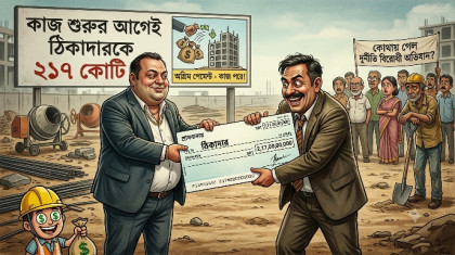 কাজ শুরুর আগেই ঠিকাদারকে ২১৭ কোটি