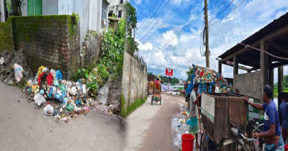 ময়লা-আবর্জনা ও মশার উপদ্রবে নাকাল চাঁদপুর পৌরবাসী