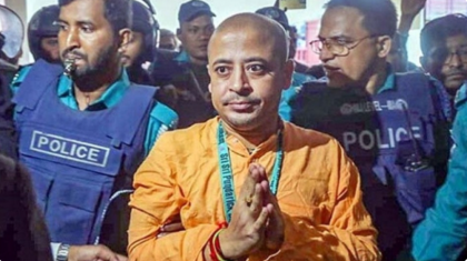 ২ মামলায় জামিন পেলেও মুক্তি নয় চিন্ময় দাস