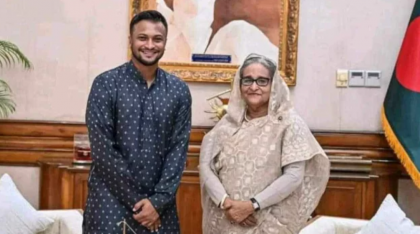 শেখ হাসিনার সঙ্গে সংবাদ সম্মেলনে থাকছেন সাকিব আল হাসান