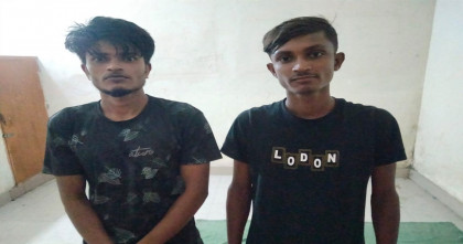 বাগেরহাটের চিতলমারীতে গাঁজাসহ দুই যুবক আটক