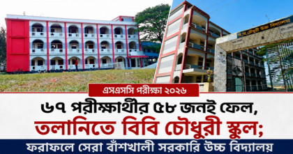 বাঁশখালীতে এসএসসি'র ফল বিপর্যয় বিবি চৌধুরী স্কুলে, সাফল্যের শীর্ষে সরকারি উচ্চ বিদ্যালয়