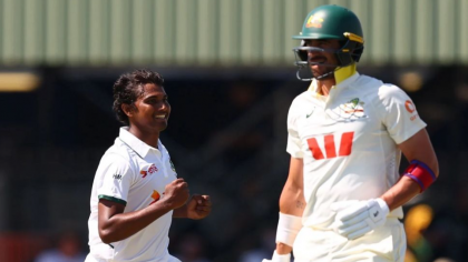 ১৯৮ রানে অলআউট অস্ট্রেলিয়া, হাসানের ৬ উইকেট