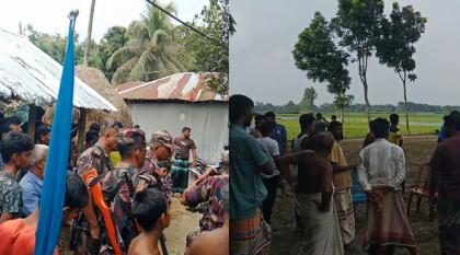 কৃষকদের ধাওয়ায় অস্ত্র-ওয়াকিটকি ফেলে পালাল বিএসএফ