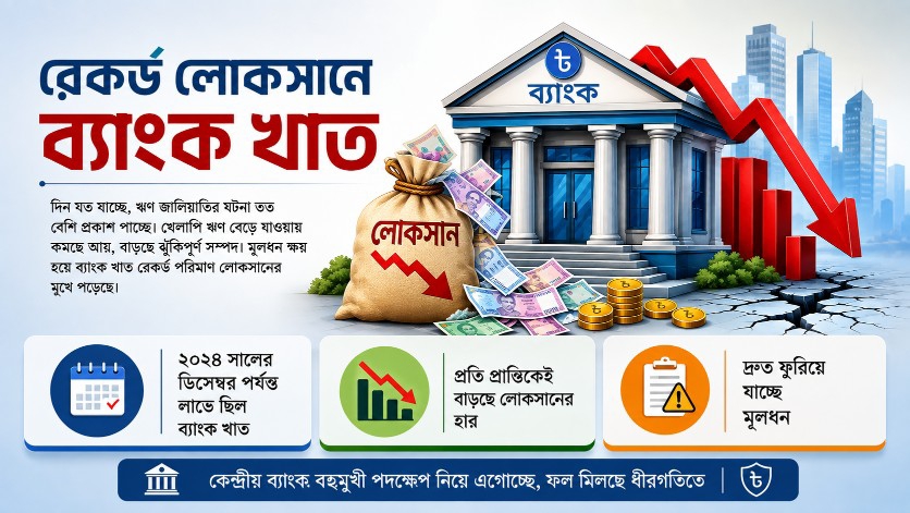 রেকর্ড লোকসানে ব্যাংক খাত