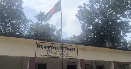 নকলায় গোয়ালঘরে সরকারি স্কুলের তিন বেঞ্চ, জানেন না প্রধান শিক্ষক