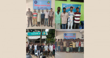 ডিএমপির মিরপুর বিভাগের অভিযানে বিভিন্ন অপরাধে জড়িত ১৪৭ জন গ্রেপ্তার