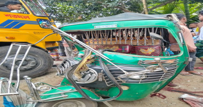 ত্রিশালে ট্রাক-অটোরিকশার মুখোমুখি সংঘর্ষে এক নারীসহ  দুইজনের মৃত্যু 