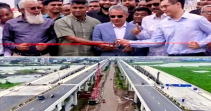 উদ্বোধন হলো ঢাকা-আশুলিয়া এলিভেটেড এক্সপ্রেসওয়ে প্রকল্পের ২ লেন
