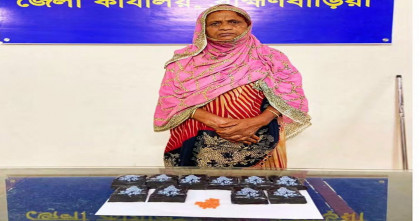 আখাউড়ায় অভিযানে ১,৮০০ ইয়াবা ও ২০ গ্রাম গুঁড়াসহ নারী গ্রেপ্তার