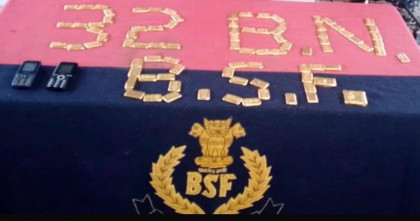 ভারতের নদীয়া সীমান্তে ১১ কেজি স্বর্নসহ বাংলাদেশী যুবক বিএসএফ এর হাতে আটক
