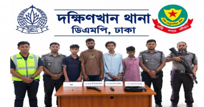 বিদেশি পিস্তল-গুলিসহ চার চিহ্নিত সন্ত্রাসী গ্রেপ্তার