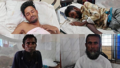 চাঁদা না দেওয়ায় জেলেদের ট্রলারে হামলা, আহত ৪