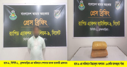 ব্রাহ্মণবাড়িয়ার কসবায় ১০ কেজি গাঁজা উদ্ধার: র‍্যাবের হাতে গ্রেপ্তার এক