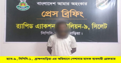 ব্রাহ্মণবাড়িয়ার কসবায় আট কেজি গাঁজা উদ্ধার: গ্রেপ্তার এক