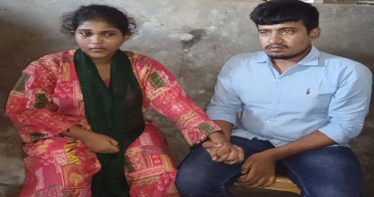 হিন্দু  যুবকের প্রেমের টানে টাংগাইলের মুসলিম তরুণী ভোলায়