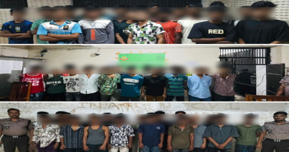 তেজগাঁও বিভাগের অভিযানে বিভিন্ন অপরাধে জড়িত ১১৪ জন গ্রেপ্তার