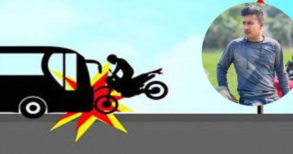 জয়পুরহাটে বাস ও মোটরসাইকেলের মুখোমুখি সংঘর্ষে যুবকের মৃত্যু 