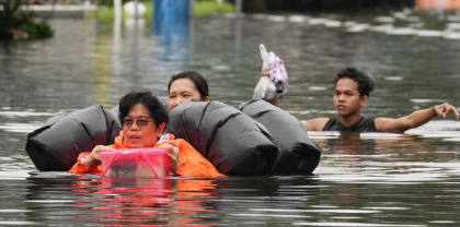 থাইল্যান্ডে ভয়াবহ বন্যা, ৫০ জেলা দুর্যোগপূর্ণ ঘোষণা