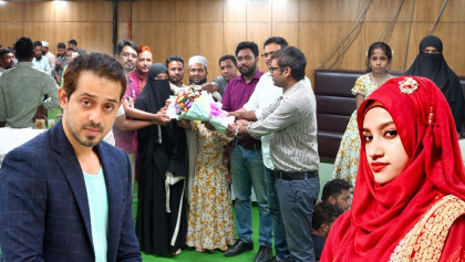 ইলিয়াস হোসাইনের প্রতি কৃতজ্ঞতা জানাতে বাংলা এডিশনের অফিসে খালাসপ্রাপ্তরা